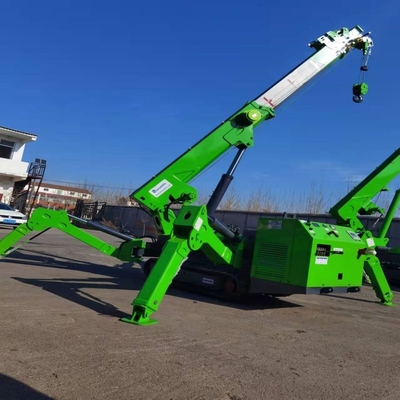 correa eslabonada Crane With Hydraulic Telescopic Outrigger de la araña del motor de 5ton EPA