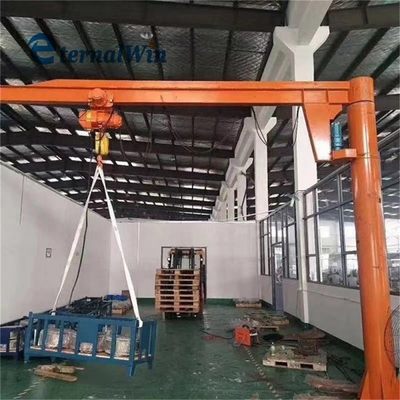 Gran rendimiento de 90 grados 180 grados 360 grados grúa de jib montada en el suelo grúa de jib fija