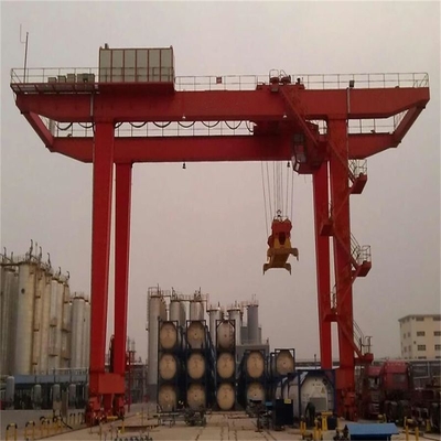Elevación encajonada pesada al aire libre Crane Machine Double Beam Gantry Crane With Mobile Trolley