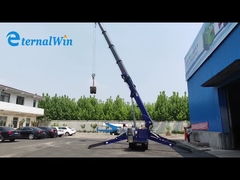 del auge eléctrico de 5T 8T grúa de correa eslabonada telescópica teledirigida de la araña y diesel