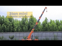 Mini grúa del cralwer de la araña