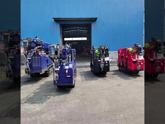 Pluma telescópica modificada para requisitos particulares eléctrica y diesel de la grúa sobre orugas de la araña del color 3ton 5ton 8ton