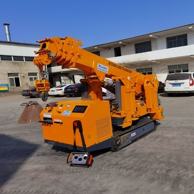 Tonelada modificada para requisitos particulares 8 Ton For Lifting de la tonelada 5 de la grúa de correa eslabonada de la araña 3