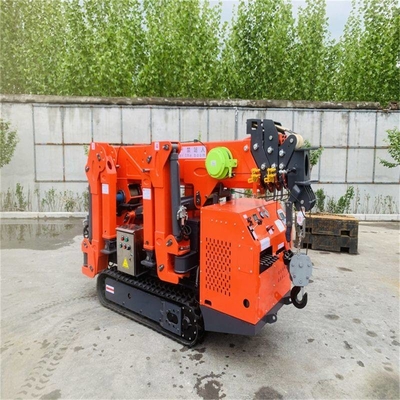 Grúa telescópica 2 Ton Mini Crawler Crane de la araña del auge del CE