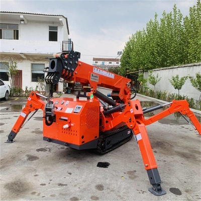 8 Ton Electric Diesel Tracked Spider levantan la elevación aérea de la araña resistente para los emplazamientos de la obra