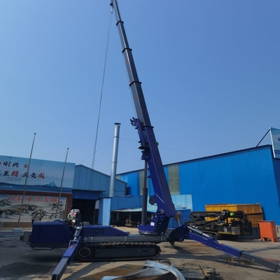 Grúas eléctricas de Crane Hydraulic Telescopic Outrigger Small del voladizo de goma de la correa eslabonada para el espacio estrecho