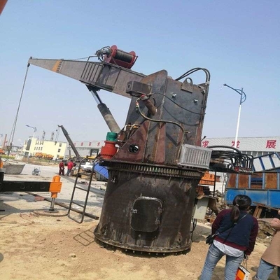 Grado Marine Hydraulic Crane Telescopic Boom de la rotación 360 con el sistema de seguridad