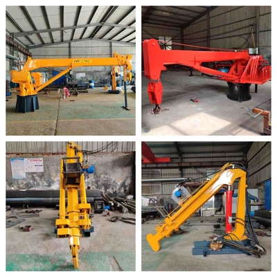 grúa móvil de Crane Slewing Deck Marine Telescopic del puerto del auge largo de 10T 20T