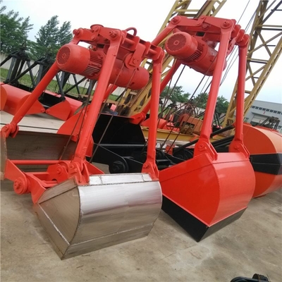 Cubo hidráulico del gancho agarrador de Crane Grab Building Material Clamshell de cuatro cuerdas