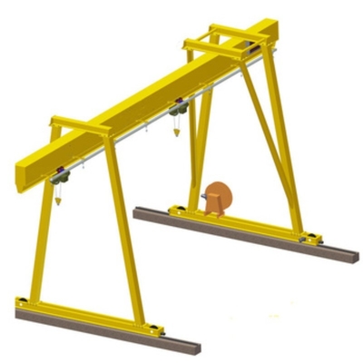 Solo pórtico eléctrico Crane Rubber Tyred Mobile Gantry 5T 10T de la viga que viaja