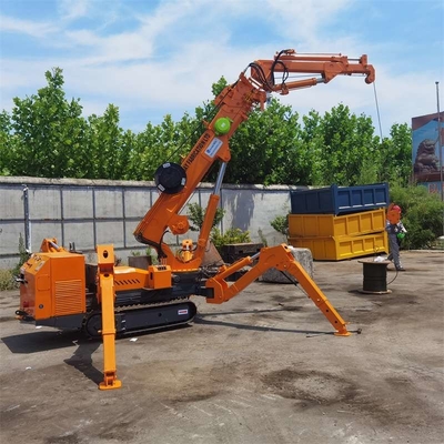 Horca de mosca seguida de Crane Crawler Spider Crane With de la araña del motor diesel del motor eléctrico