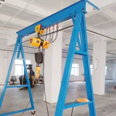 Altura de poca potencia de Crane Movable Single Girder los 2.6-4m del pórtico del alzamiento de cadena