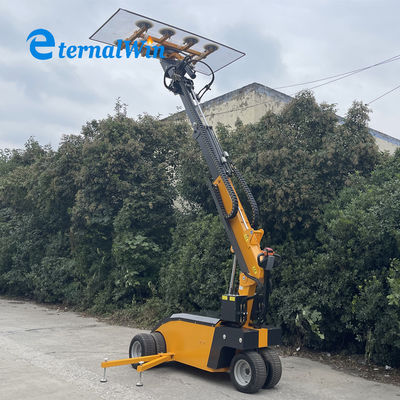 Elevador de vidrio eléctrico rotatorio con capacidad de 800 kg, altura máxima de elevación de 5 m para paneles de vidrio