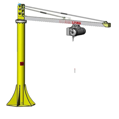 Grúa eléctrica Jib personalizada con elevador de cadena de acero de alto rendimiento de 500 kg-3 toneladas de capacidad