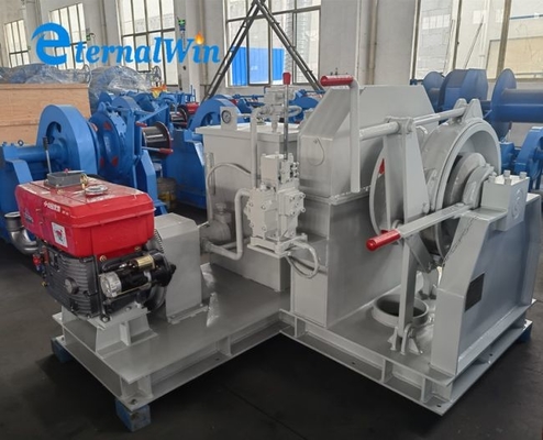 Motor diesel marino hidráulico de anclaje cigano único Ventana de 34 mm Cadena