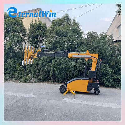 Elevador de vidrio de vacío personalizado de 800 kg con rotación de 360 grados y altura máxima de elevación de 5 m