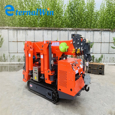 Grúa eléctrica y diesel Spider Crawler Mini con color amarillo / rojo / azul / negro o verde