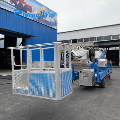 Motor diésel 32m Crawler Spider Man Elevador para trabajos aéreos