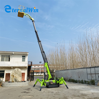 AC Electricidad 12m 240kg Crawler Spider Man ascensor impulsado por motor diésel
