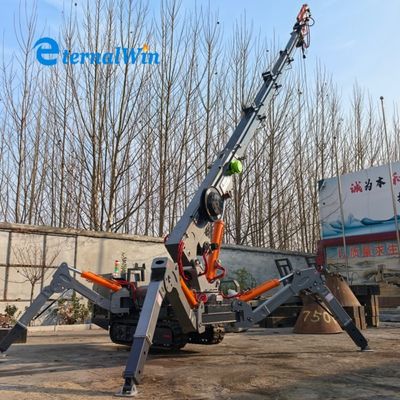 Telescopic Boom 3 Ton Spider Crane Acero para la durabilidad y la eficiencia