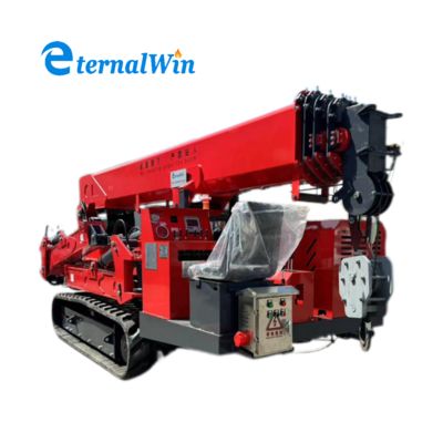 Grúa araña sobre orugas de 2.7 toneladas con capacidad de elevación de 100 toneladas