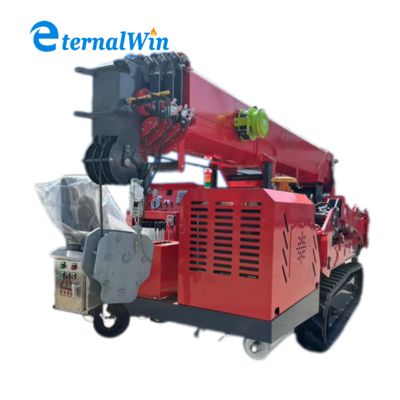 Grúa araña sobre orugas de 80 toneladas con 32 m de altura máxima y control hidráulico