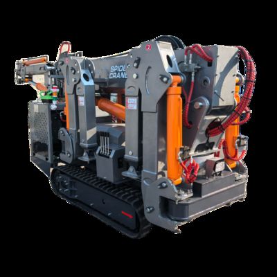 Grúa araña sobre orugas con control remoto de 3-12 toneladas, diésel