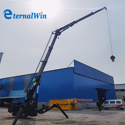 Grúa de rastreo de araña diesel 21 metros Alturas máximas de elevación controladas por control remoto y energía diesel