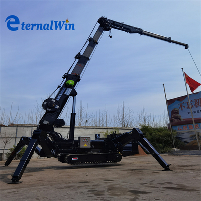 Grúa de araña versátil de 3 toneladas con ángulo de giro de 360 grados y motor AC del motor diesel