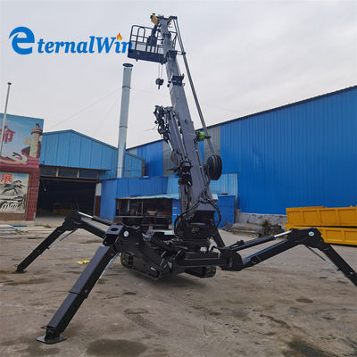 8 toneladas grúa de araña con motor generalmente y 25 metros de altura máxima de elevación