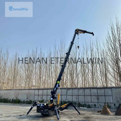 Mini grúa de araña diesel eléctrica con rayo telescópico de 2 a 12 toneladas