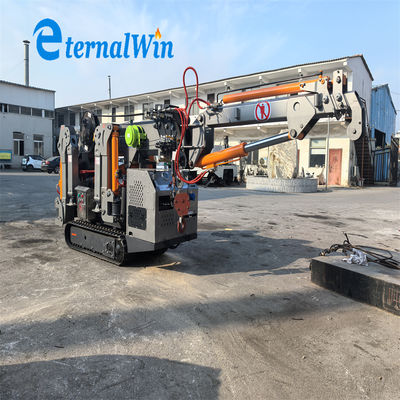 Grúa de araña de control remoto 8 toneladas Peso de operación para posicionamiento preciso