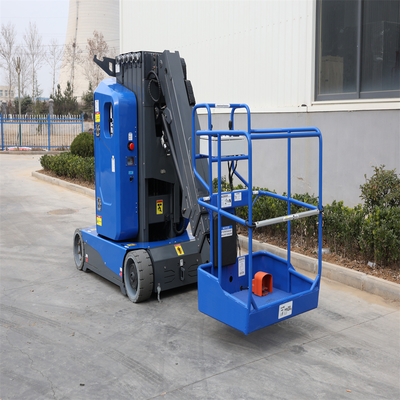 Plataforma elevadora vertical eléctrica con altura de trabajo de 7.2-10.6m con plumín