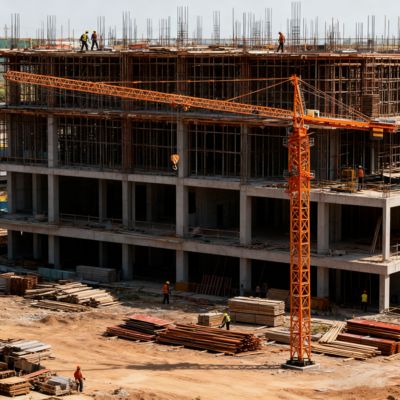 Capacidad de carga Máquina de elevación de grúas de torre de 10 toneladas con velocidad de trolleying 0-50mmin Adecuada para obras de construcción y operaciones de almacén