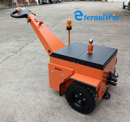 Camión tractor de acero con fuerza de tracción nominal 7000N Velocidad de conducción Carga descarga de 2 a 3 Km por hora Adecuado para uso industrial