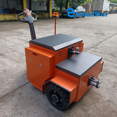 Tractor de remolque con fuerza de tracción nominal de 7000N, tractor peatonal que ofrece velocidad de conducción y carga/descarga de 2 a 3 km/h, diseñado para elevación y transporte de cargas pesadas
