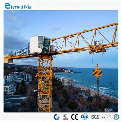 Luffing Jib Torre de grúa ∙ ∙ Espacio estrecho Equipo de construcción de gran altura 6 toneladas grúa torre 8 toneladas grúa torre
